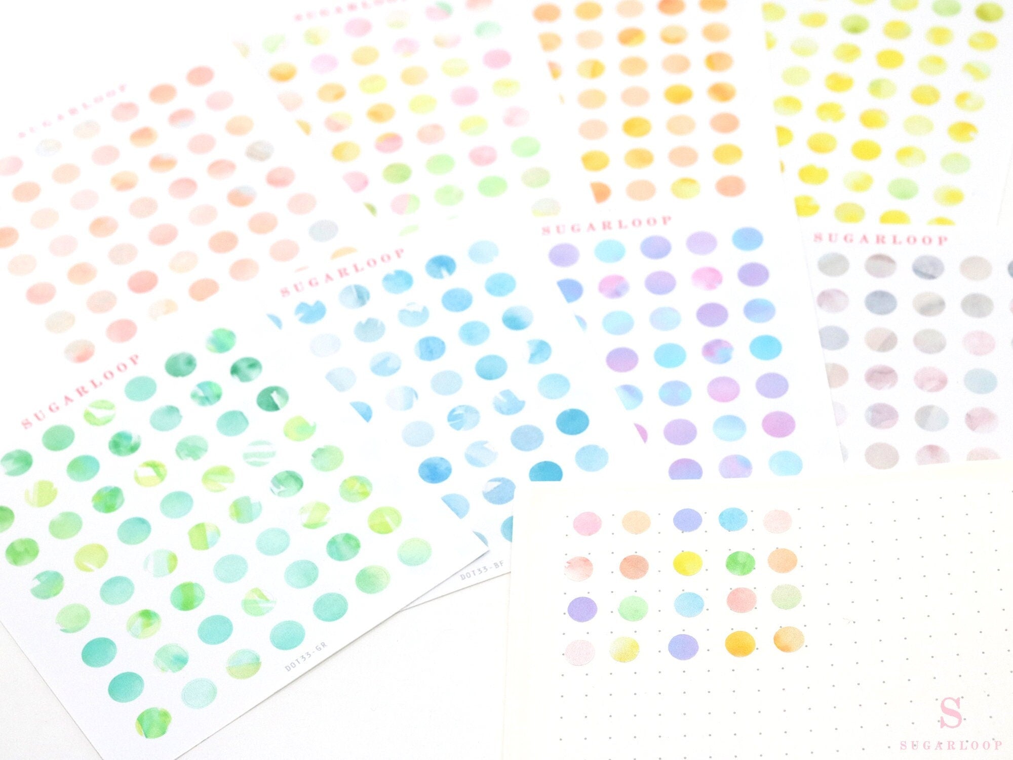 Quarter Inch Dot Bujo Planner Stickers: 0.25 inch (6 mm)