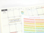 Pastel Sparkly Glitter Quarter Box Label Bujo Planner Stickers:0.5in (12 mm) Tall