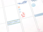 Pastel Sparkly Glitter Quarter Box Label Bujo Planner Stickers:0.5in (12 mm) Tall