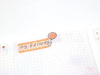 Pastel Sparkly Glitter Quarter Box Label Bujo Planner Stickers:0.5in (12 mm) Tall