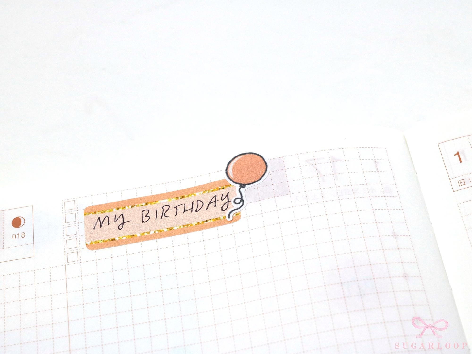 Pastel Sparkly Glitter Quarter Box Label Bujo Planner Stickers:0.5in (12 mm) Tall