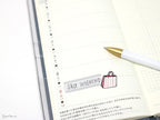 Pastel Quarter Box Label Bujo Planner Stickers: 0.5in (12 mm) Tall