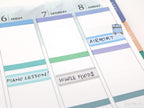 Pastel Quarter Box Label Bujo Planner Stickers: 0.5in (12 mm) Tall