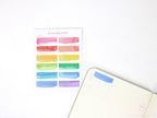 Watercolor Appointment Stickers Quarter Box Label Bujo Planner Stickers:0.5in (12 mm) Tall