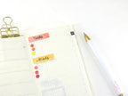 Watercolor Appointment Stickers Quarter Box Label Bujo Planner Stickers:0.5in (12 mm) Tall