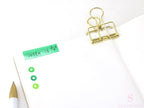 Watercolor Appointment Stickers Quarter Box Label Bujo Planner Stickers:0.5in (12 mm) Tall