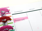 Watercolor Appointment Stickers Quarter Box Label Bujo Planner Stickers:0.5in (12 mm) Tall