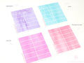 Watercolor Wash Quarter Box Flag Label Bujo Planner Stickers: 0.5in (12 mm) Tall