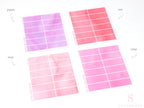 Watercolor Wash Quarter Box Flag Label Bujo Planner Stickers: 0.5in (12 mm) Tall