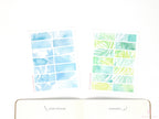 Quarter Box Bujo Planner Stickers: 1.5 in (38 mm) x 0.5 in (12 mm)