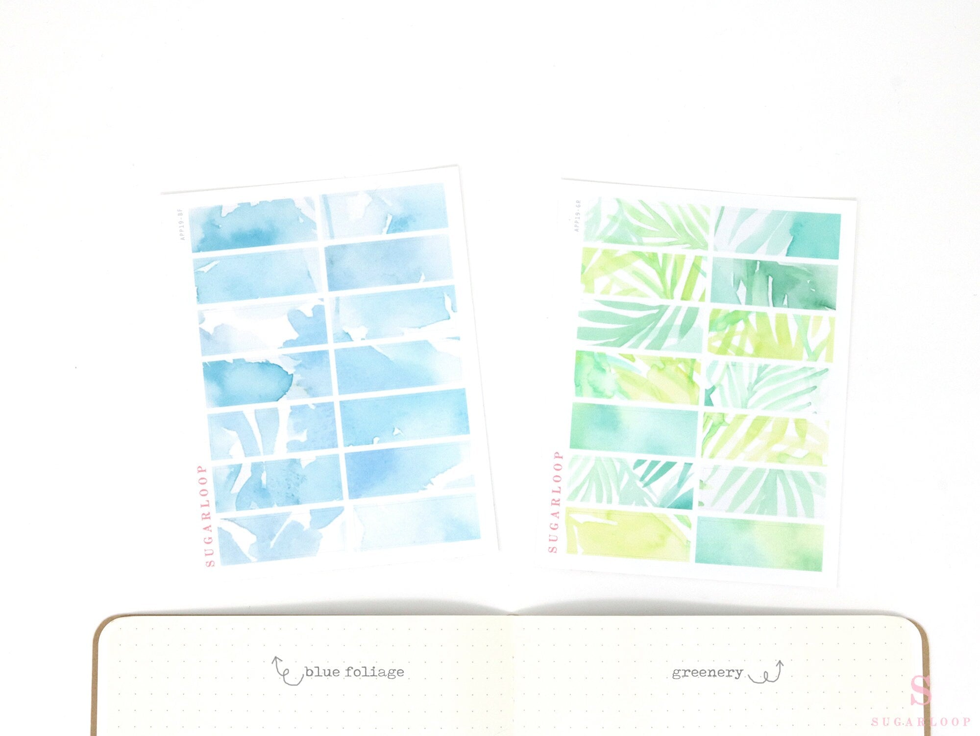 Quarter Box Bujo Planner Stickers: 1.5 in (38 mm) x 0.5 in (12 mm)