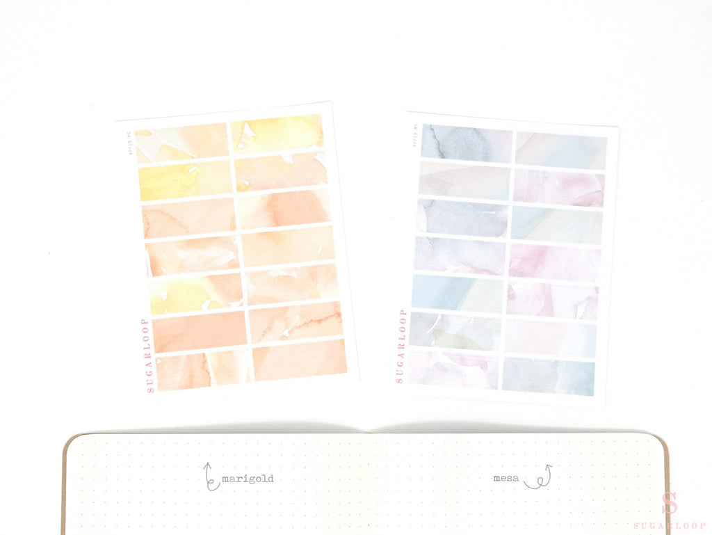Quarter Box Writable Planner Stickers, 1.5 x 0.5