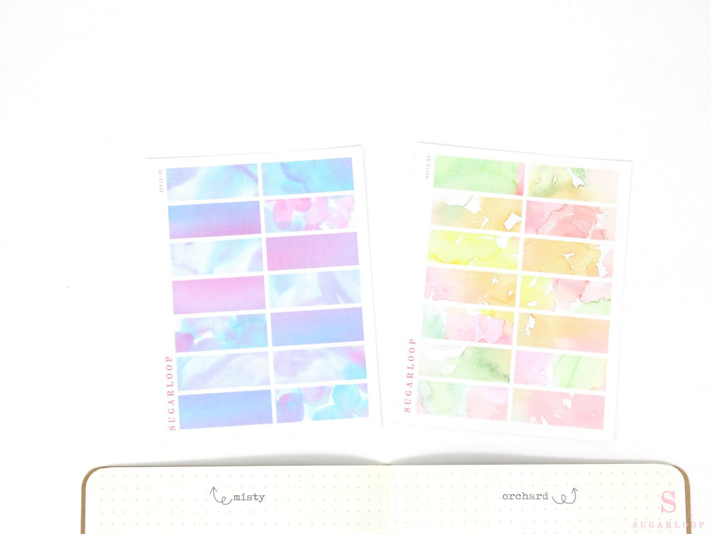 Quarter Box Writable Planner Stickers, 1.5 x 0.5
