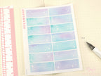 Moon & Stars Quarter Box Planner Stickers, 0.5 in