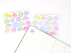 Watercolor Appointment Cloud Bujo Planner Stickers