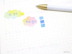 Watercolor Appointment Cloud Bujo Planner Stickers