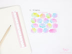 Watercolor Appointment Cloud Bujo Planner Stickers