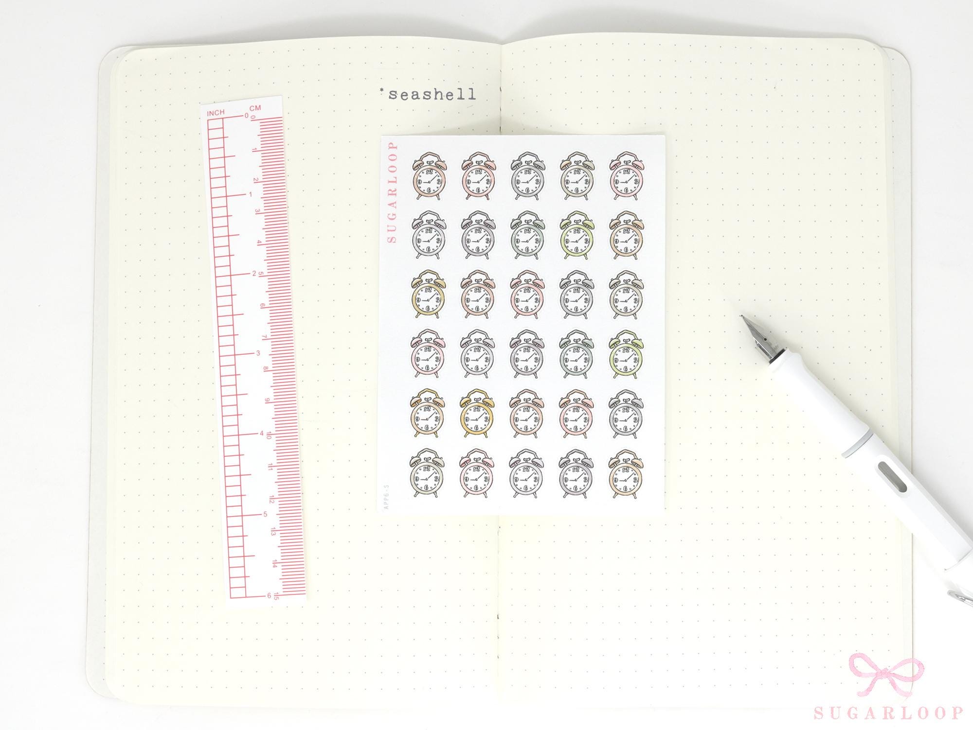 Time Alarm Clock Bujo & Planner Stickers