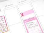 Watercolor Modern Floral Appointment Stickers Quarter Box Label Bujo Planner Stickers: 0.5in (12 mm) Tall