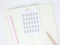 Baby Milk Bottle Care Feeding Tracker Bujo Planner Stickers Rainbow Doodles: 0.6in (15 mm) Tall