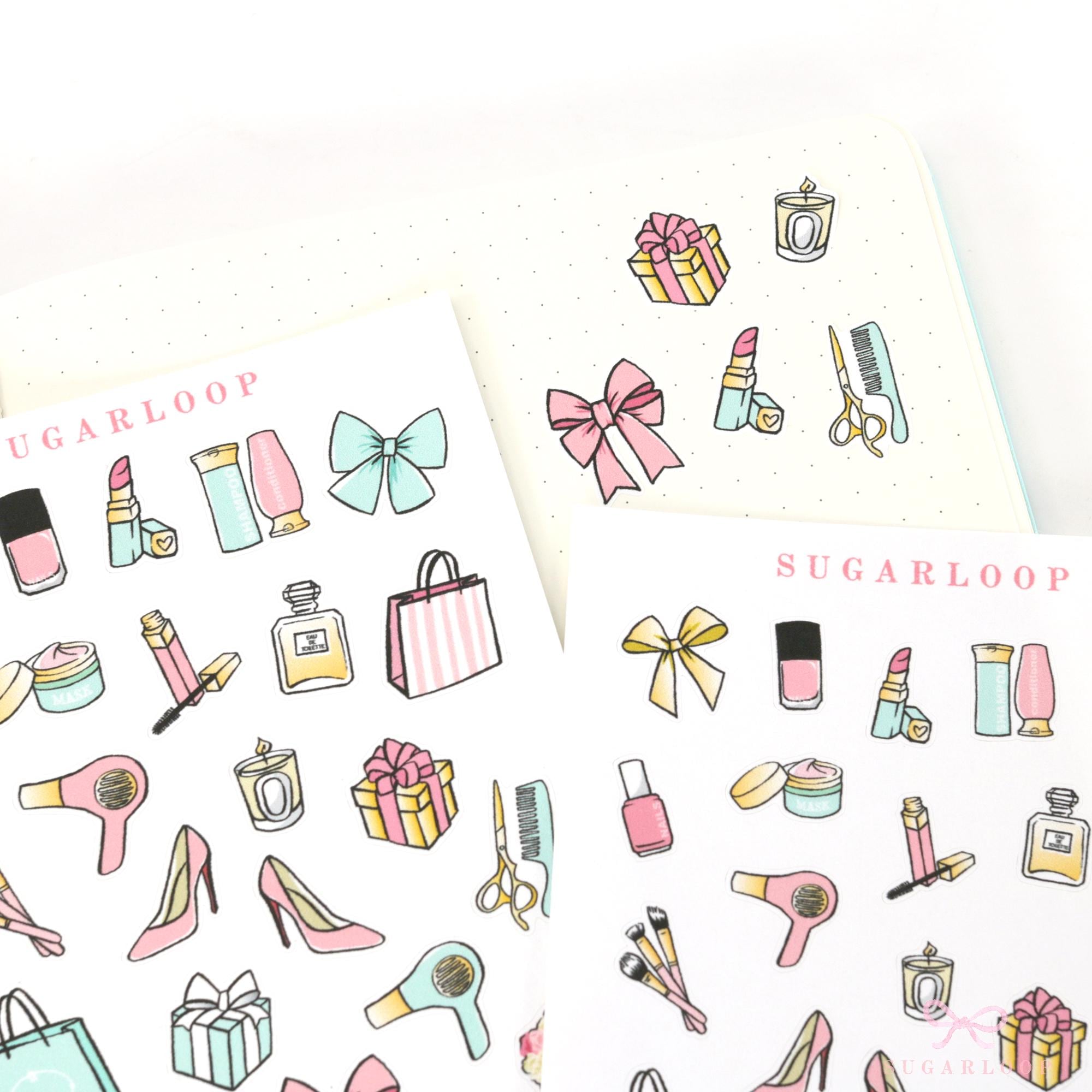 Beauty Makeup Bujo Journal Planner Stickers