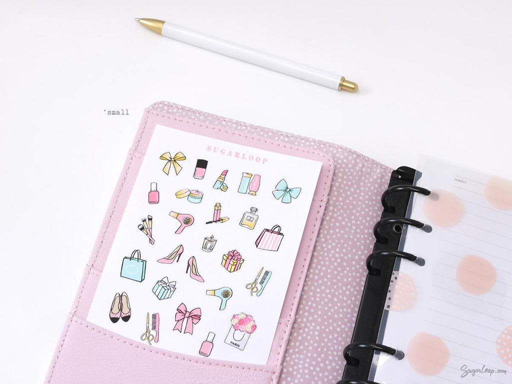 Beauty Makeup Bujo Journal Planner Stickers