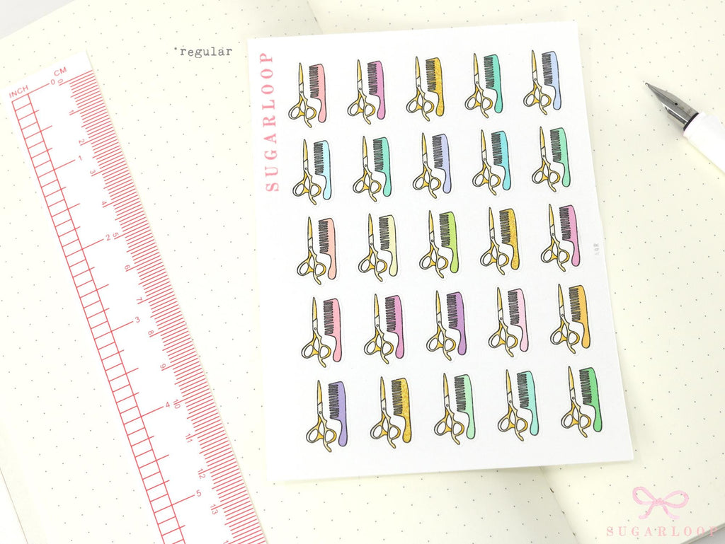 Hair Appointment Reminder Stickers for Planners Bujos & Journals