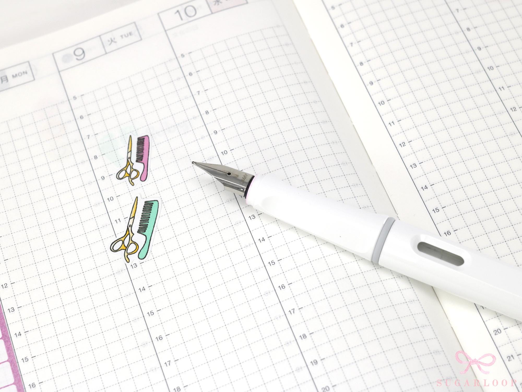 Hair Appointment Reminder Stickers for Planners Bujos & Journals
