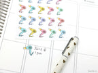 Hair Dryer Salon Planner Bujor & Journal Stickers