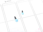 Nail Polish Mani Pedi Bujo Journal Planner Stickers: Rainbow
