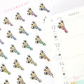 Make Up Brushes Icons Planner & Journal Stickers - 0.75 in (20 mm) tall