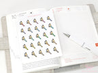 Make Up Brushes Icons Planner & Journal Stickers - 0.75 in (20 mm) tall