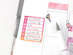 Make Up Brushes Icons Planner & Journal Stickers - 0.75 in (20 mm) tall