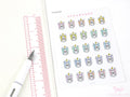 Candle Doodle Icons Planner & Journal Stickers