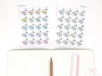 Book Coffee Tea Reading Icons for Journals & Planners