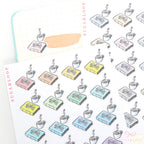 Book Coffee Tea Reading Icons for Journals & Planners