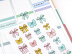 Cute Bows Ribbon Reminder Bujo Planner Stickers