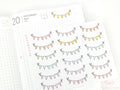 Pastel Bunting Flag Planner Stickers for Birthday & Celebration Planning