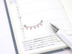 Pastel Bunting Flag Planner Stickers for Birthday & Celebration Planning