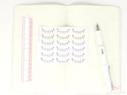 Pastel Bunting Flag Planner Stickers for Birthday & Celebration Planning