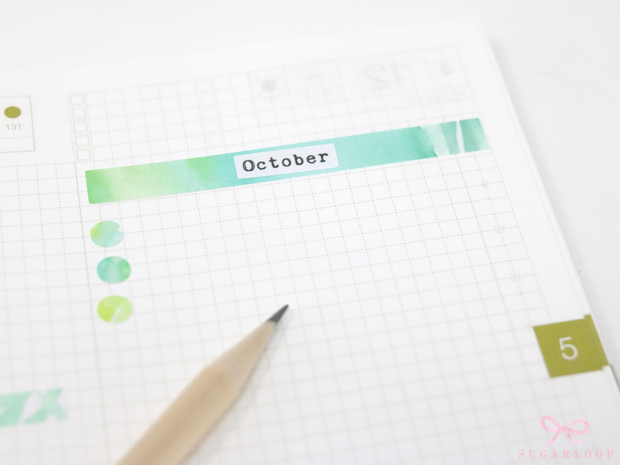 Dates  Months  Days Planner & Journal Stickers