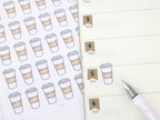 Coffee Cup Doodles Stickers for Planners, Bujos & Journals
