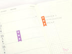 Watercolor Checklist Strips Planner & Journal Stickers: 3 Checkboxes