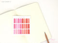 Watercolor Checklist Strips Planner & Journal Stickers: 3 Checkboxes