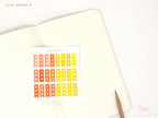 Watercolor Checklist Strips Planner & Journal Stickers: 3 Checkboxes