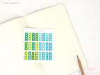 Watercolor Checklist Strips Planner & Journal Stickers: 3 Checkboxes