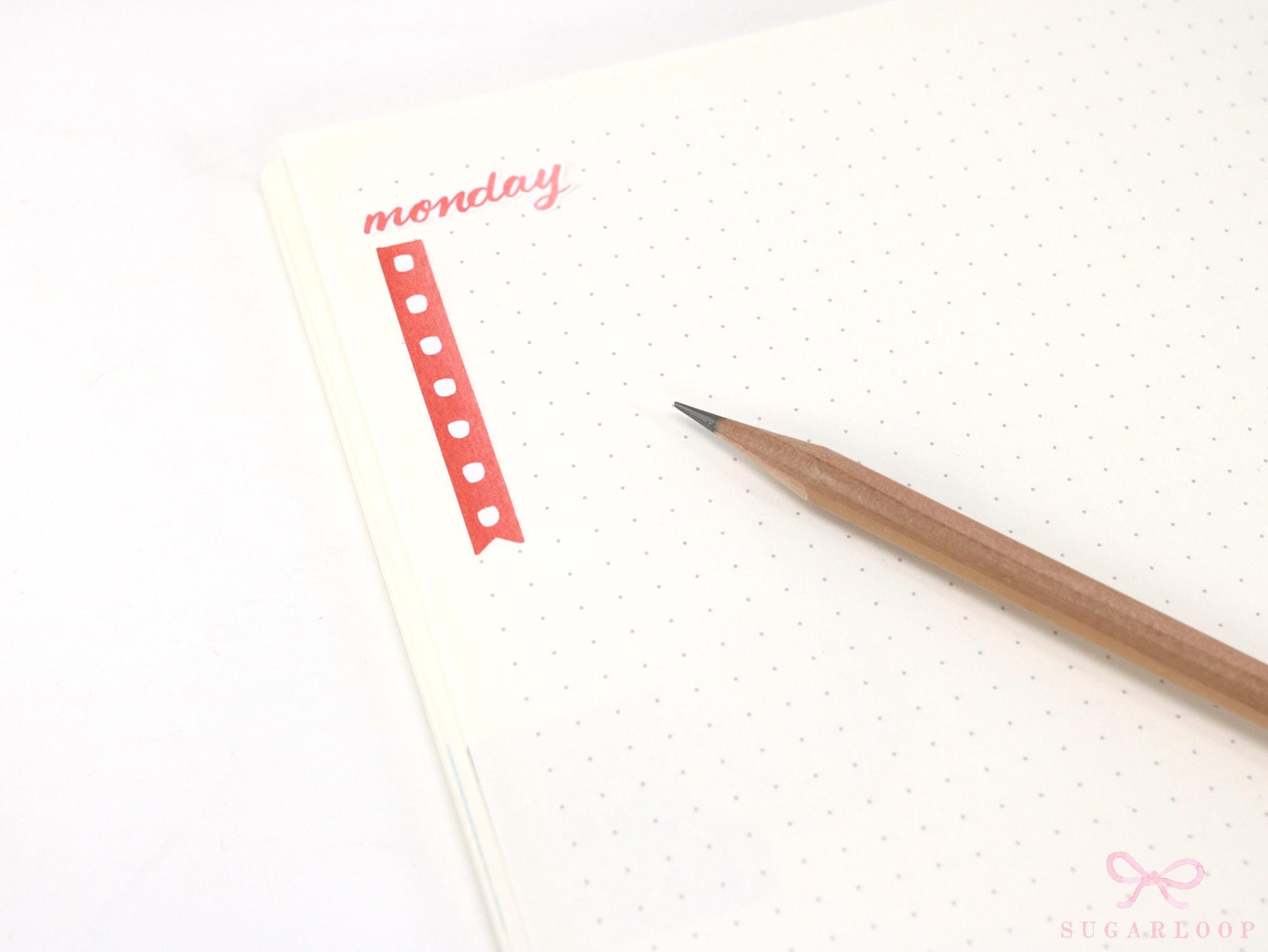 Watercolor Checklist Strips Planner & Journal Stickers: 7 Checkboxes