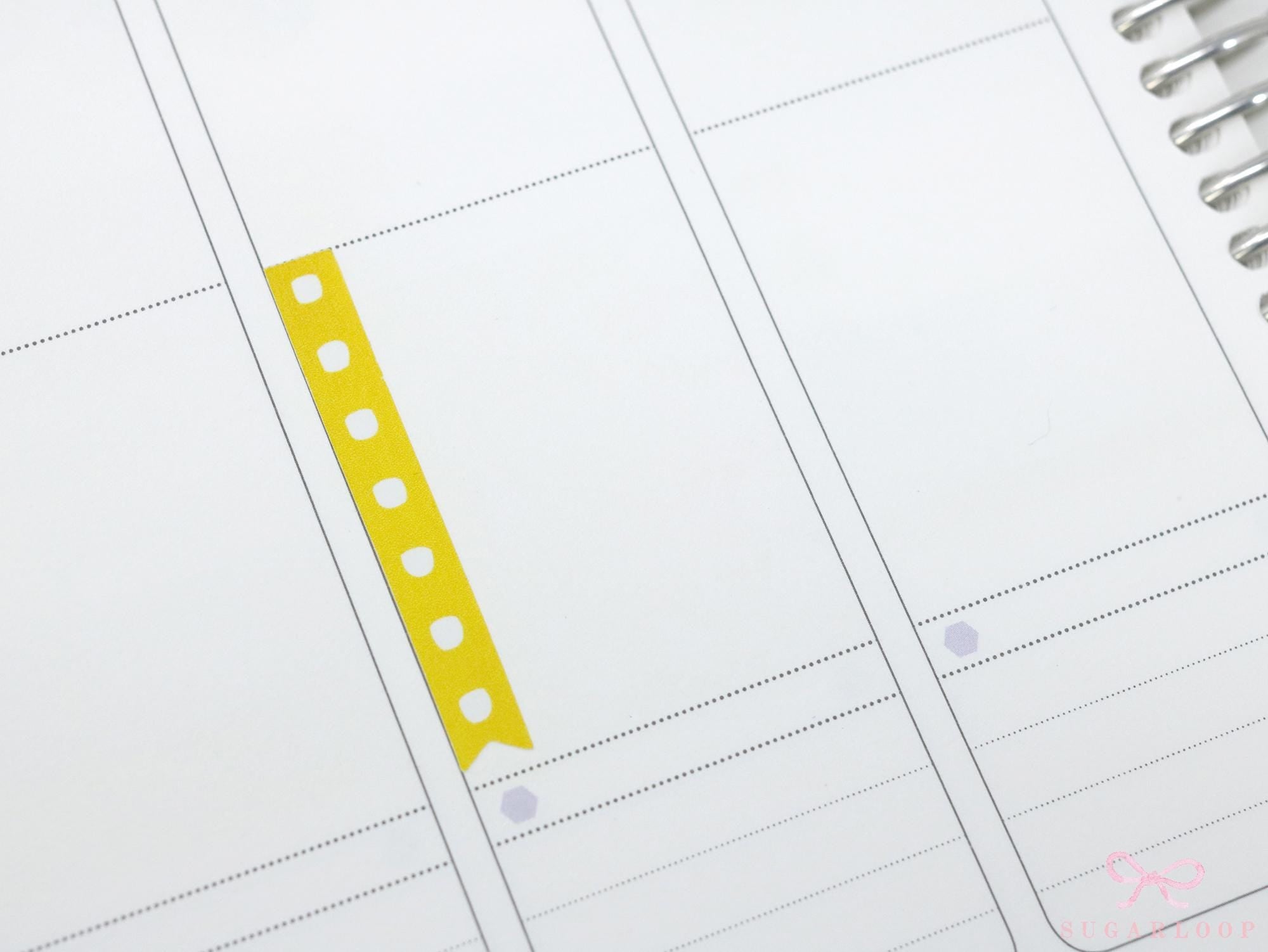 Watercolor Checklist Strips Planner & Journal Stickers: 7 Checkboxes