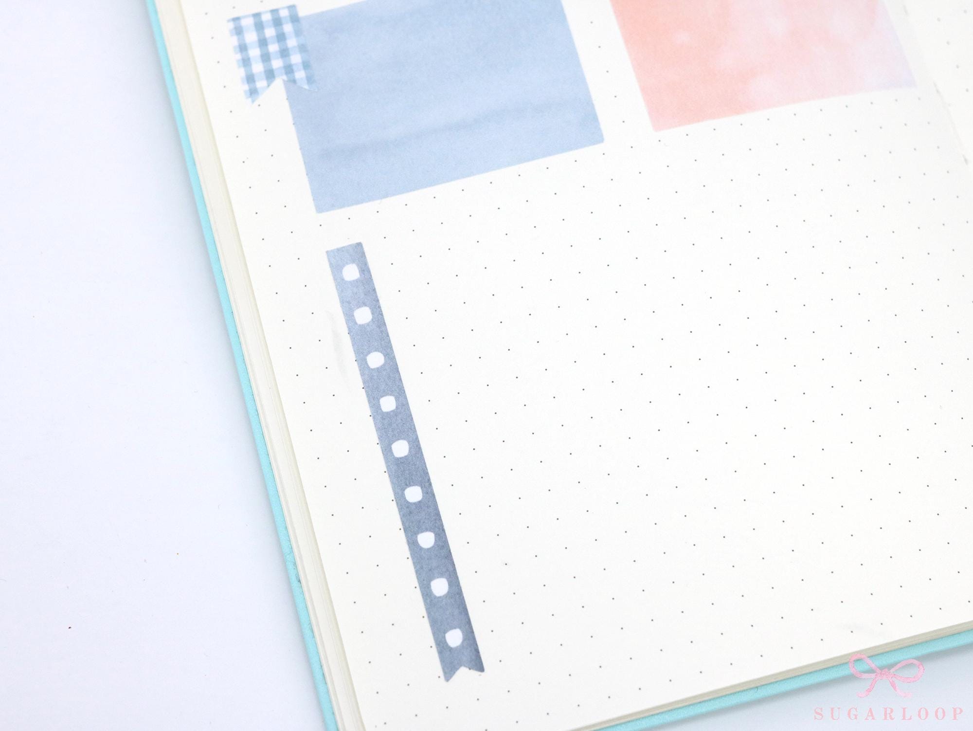 Watercolor Checklist Strips Planner & Journal Stickers: 9 Checkboxes