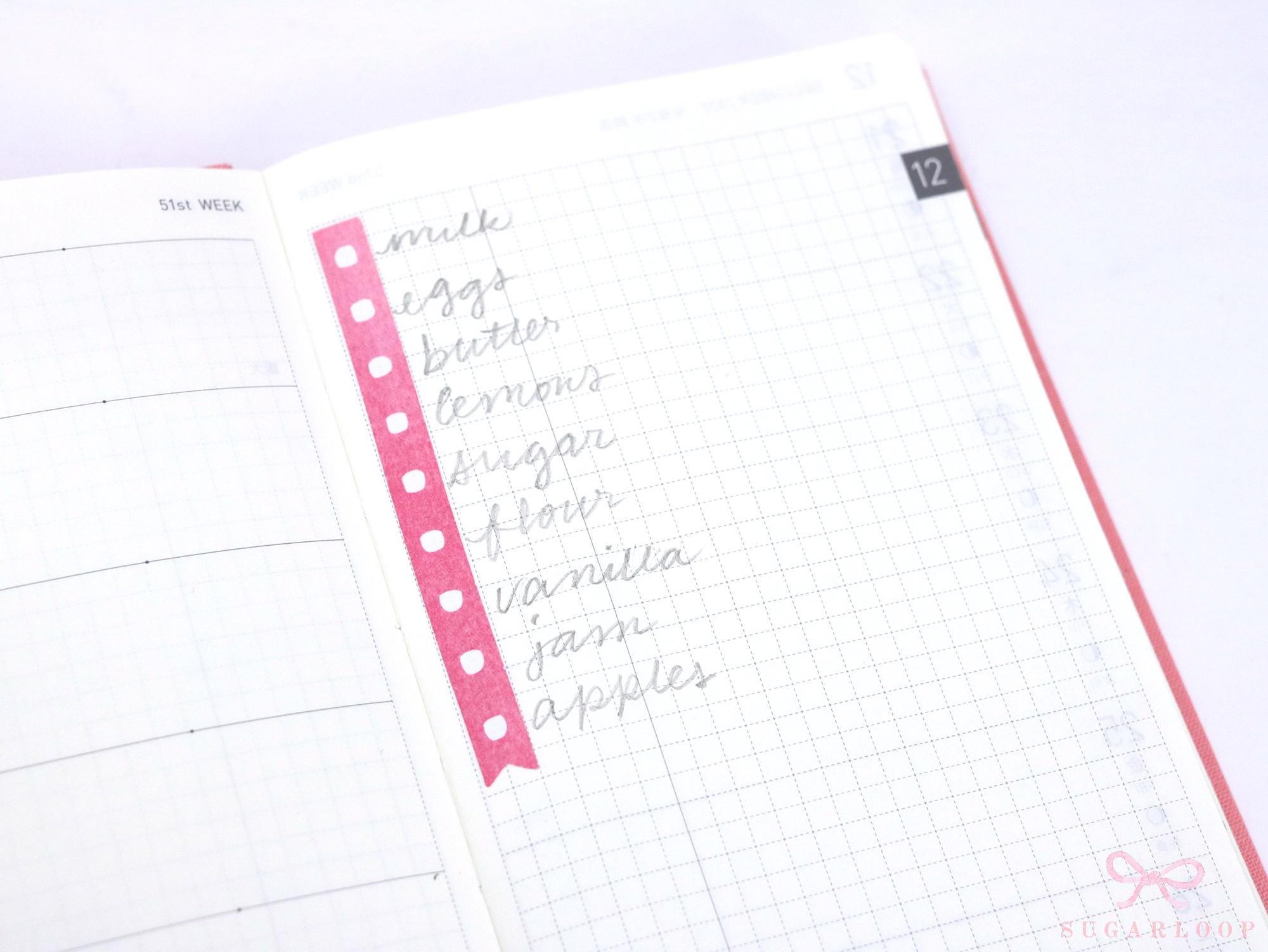 Watercolor Checklist Strips Planner & Journal Stickers: 9 Checkboxes